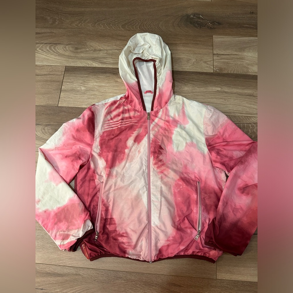 RARE Prada Spring/Summer Pink Cloud Sport Zip Up Jacket With Hood